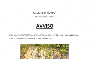 Avviso - Danni all&#39; agricoltura per siccit&#224;